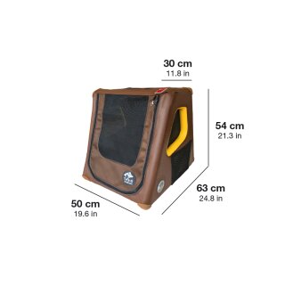 TAMI S Inflatable Car Boot Dog Crate for Small Dogs – Car & Home Use with Airbag Function