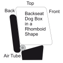 TAMI Backseat L Hundebox aufblasbar für Rückbank – Auto & Home mit Airbagfunktion