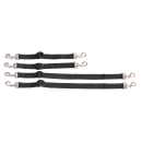 TAMI Zurrrgurte mit Karabiner 4er-SET (2x kurz + 2x lang)