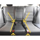 SET of 2 universal safety belt extensions, adjustment range: 59cm - 97cm in length