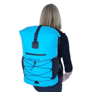 Sport Vibrations® Premium Thermo-Dry Bag Rucksack 30 Liter Rolltop Türkisblau Outdoor Rucksack Wasserdicht