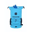 Sport Vibrations® Premium Thermo-Dry Bag Rucksack 30 Liter Rolltop Türkisblau Outdoor Rucksack Wasserdicht